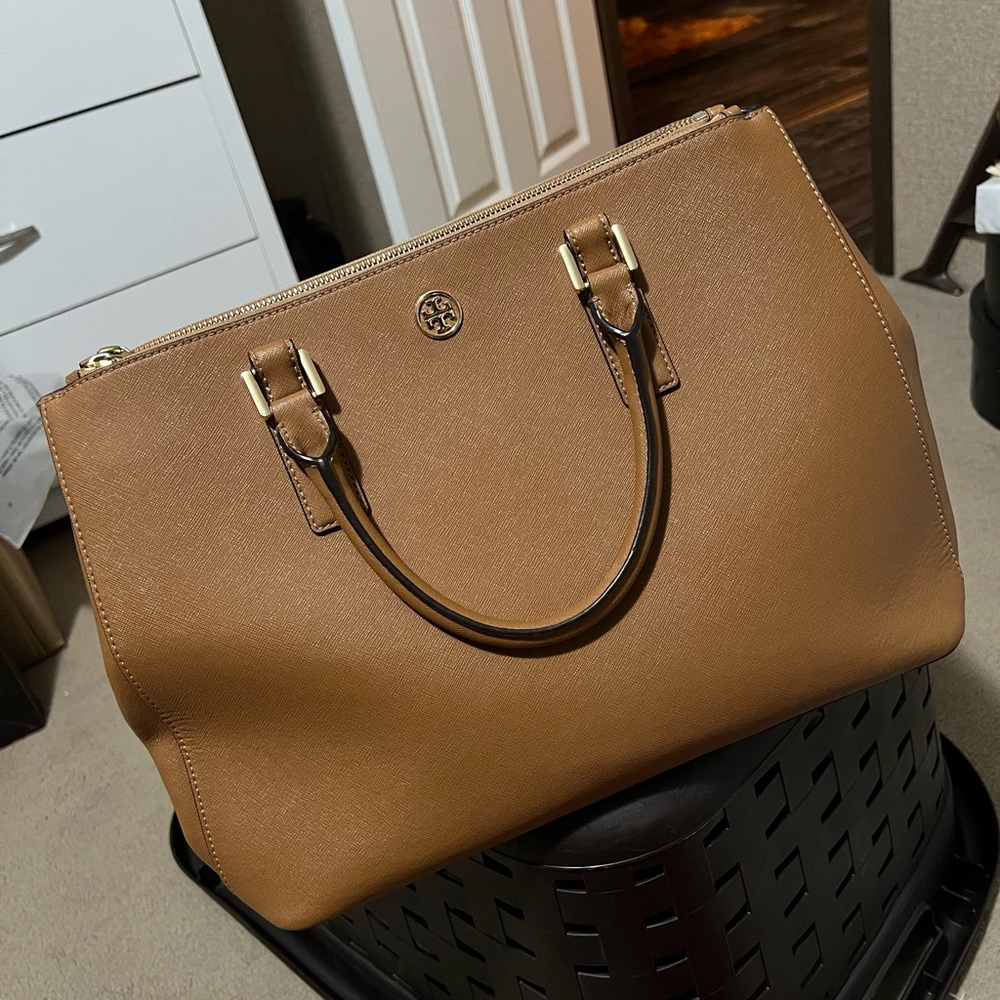 Tory Burch triple compartment tote